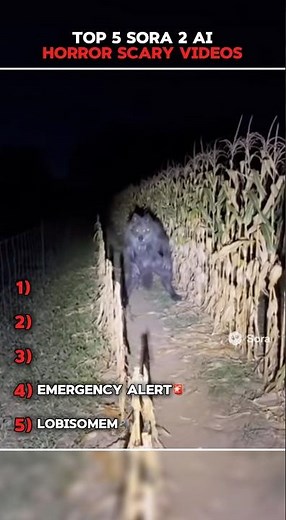 Top 5 Sora 2 AI Scary Horror Videos😱