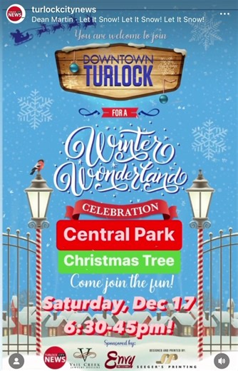 2.1K views · 47 reactions | Snow is forecasted in Turlock Downtown’s...