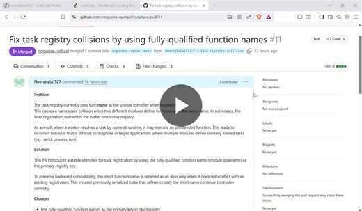Looplane Open-Source PR: Fixing Task Resolution in Async Background Worker | venkata neeraj tata posted on the topic | LinkedIn