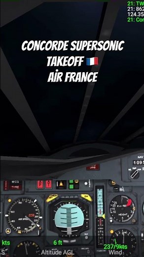 Concorde Supersonic Takeoff