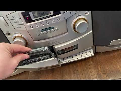 Sony CFD-ZW755 CD Radio Cassette -Corder Stereo Boombox Test