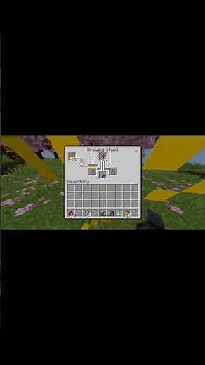How to make night vision potion in Minecraft 😜😜 #minecraft #gaming #minecraftpe #bedrockgaming