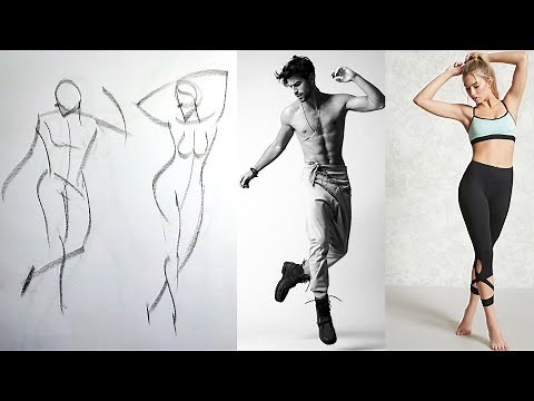 Gesture drawing examples | 30 seconds timer