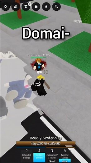 domai- #roblox #thestrongestbattlegrounds #jujutsushenanigans