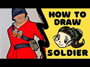 HOW TO DRAW - Soldier (Team Fortress 2)