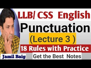 Punctuation Marks | Punctuation in English Grammar | Punctuation |Lecture 2 on Punctuation |