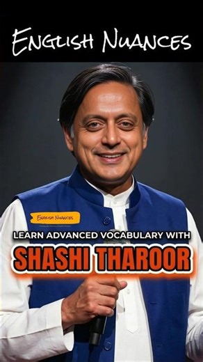 Shashi Tharoor: A Vocabulary Masterclass at a Comedy Show! #learnenglish