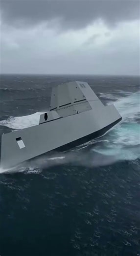This Ship is Invisible to Radar! 👽 #Zumwalt