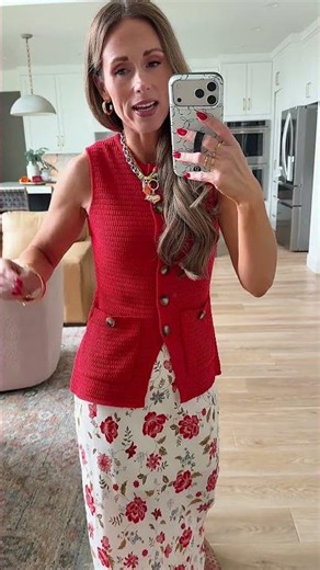 The Red Knit Vest That Instantly Elevates Any Outfit
