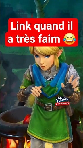 😂 Ça c'est Link de Zelda quand il a très faim ... 🎮🤣