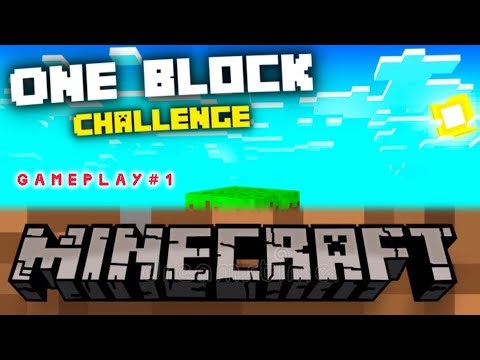 Today I played one block challenge in Minecraft | Gameplay#1