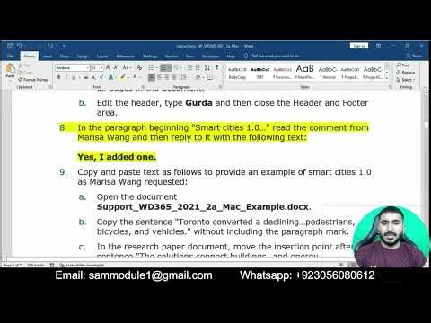 New Perspectives Word 365/2021 Module 2 SAM Project 1a | Smart Cities