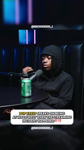 Pop kreep says he was at his lowest when he got leaked on stream #popkreep #drillmusic #newyork #nycdrill #viral