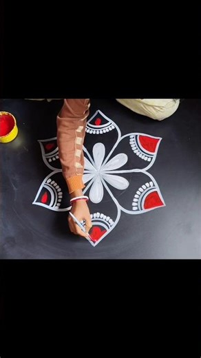 6 different types of alpona design / 6 different types of rangoli design / Saraswati Puja special