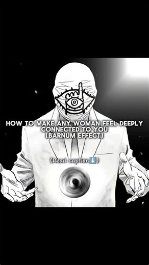 @vinrealll_ on Instagram: "The Barnum Effect is a psychological phenomenon where people believe vague, general statements apply specifically to them. It's why horoscopes feel “accurate” even though they’re written for millions. But here’s the twist — you can use this effect to create a powerful emotional connection with women. How? By saying things that sound deeply personal, yet are true for almost everyone, you trigger a feeling in her that you just get her. And that’s rare — most women feel m