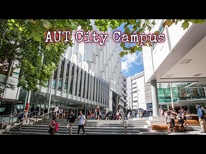 Walking in Auckland University of Technology (AUT) City Campus