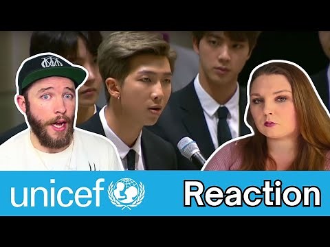 Reacting to RM from BTS's Powerful UNITED NATIONS UNICEF Speech! WE ARE BOTH SO MOVED BY THIS!