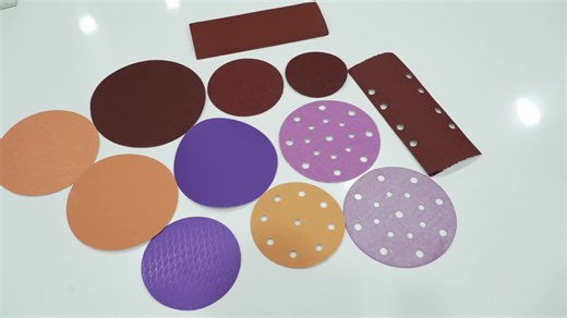 Wholesale Gold Hook and Loop Disc 6 Inch Sandpaper Disc Flocking Sanding Discs 150mm Abrasive Sand Disk for Polishing