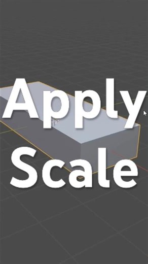 Apply scale before using bevel in Blender or you’ll get stretched edges and messy geometry #blender