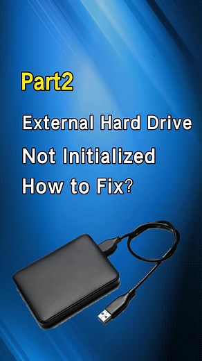 How to Fix External Hard Drive Not Initialized？（Not Initialized, No Disk Space）#diskpart #harddrive #externalharddrive
