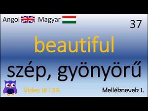 18/59 Melléknevek (1) (Magyar - Angol Szavak)(Angol alapfokú szókincs gyakorlatok)