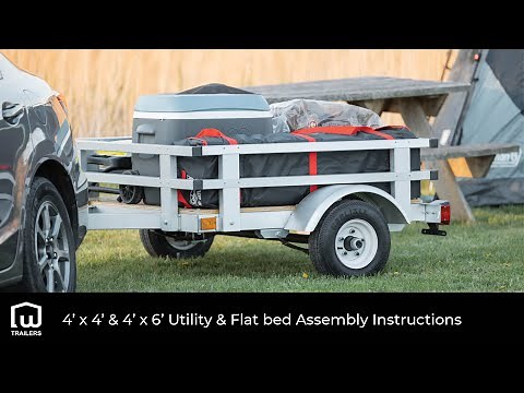 4x4/4x6 Utility & Flat Bed Kit Trailer Assembly Video