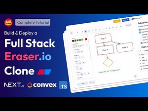Build & Deploy NextJs Eraser.io App Clone | Full Stack React App | Convex, Typescript, Tailwind Css