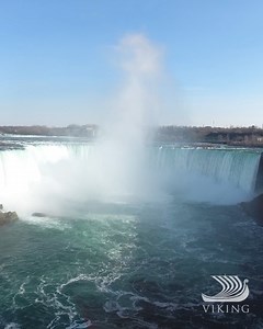 23K views · 426 reactions | Gaze in awe at the power and majesty of Niagara Falls, where the remarkable Horseshoe Falls cascades for almost 200 feet. Seek out North America's natural marvels today: https://bit.ly/2ERUYE2 | Viking | Facebook