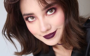 ALBATROZZ | 暗黑风格紫色系妆容【手把手鼻影教学+halo眼妆画法】