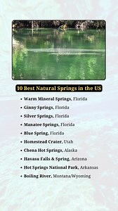 10 Best Natural Springs in the US | Incredible Facts