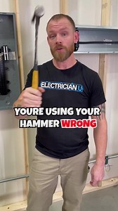 You're using your hammer wrong! #electrician #electricians #electricianu #electricianstuff #electricianshit #electricianhacks #electricaltips #electricalhacks #hacks #tools #electricaltools #electriciansoftiktok #electricianoftiktok #electriciansofinstagram #electriciansofamerica #electricianlife #sparky #sparkylife | Electrician U