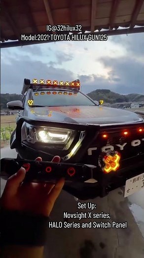 Toyota Off-Road lights Set Up: Novsight X series, HALO Series & 6-Gang Toggle Wireless Switch Panel