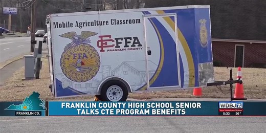 Franklin County High School Senior Talks CTE Program Benefits