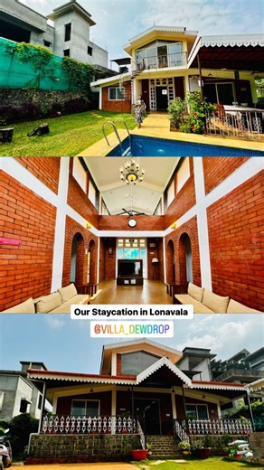 14K views · 91 reactions | Beautiful Staycation villa_dewdrop in Lonavala 3 Bedrooms with Attached Baths, Huge Living Space with Giant Television, Private Garden with Pool, Verandah, Private Chill area on the Roof, Kitchen, Outdoor Dining Area & so much more! For Details Contact:9833404097 / 9699948102#FoodZpah #Lonavala #Maharashtra #Travel #Staycation #Holiday #Vacation #Friends #Family | FoodZpah Vlog | Facebook