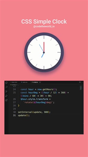 Create Your Own CSS Simple Clock with These Easy Steps
