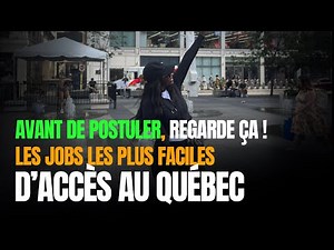 Here is the list of the most in-demand jobs in Quebec in 2025 without experience.
