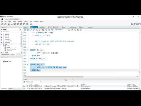 SQL OVER() clause explained in a real life scenario.