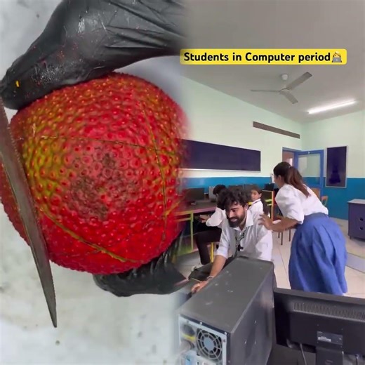 Ap bhi aise hi krta the kya computer ke period mai 👩💻😂 #shorts #ytshorts #funnyshorts #school