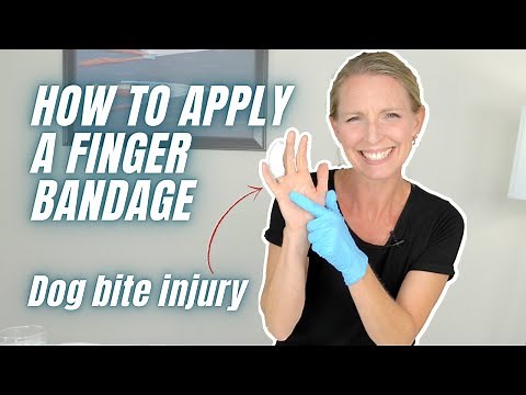 How to Apply Finger Bandages: My Dog Bite Injury