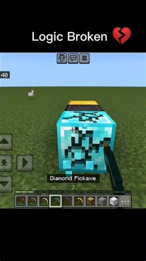 You used a Gold Pickaxe for 10 seconds... 🤡💔 #short #Minecraft #fail