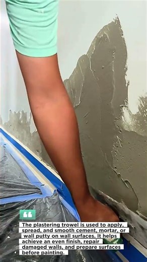 Perfect Wall Plastering Technique Using Professional Trowel