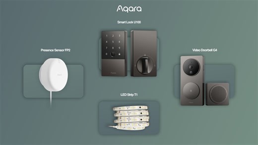 Aqara Video Doorbell G4, Smart Lock U100, Presence Sensor FP2 & LED Strip T1 Announced - Gizmochina
