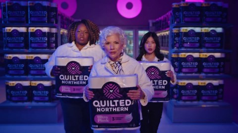 Quilted Northern Ultra Plush Toilet Paper, 8 Super Mega Rolls = 48 Regular Rolls, 3X Thicker*, 3 Ply Soft Toilet Tissue