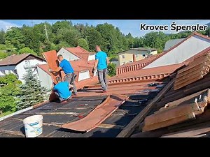 Pokrivanje krova s trimo panelima