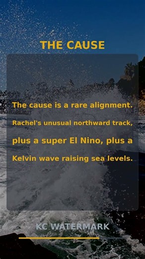 Hurricane Rachel Floods Laguna Beach: 20-Foot Waves Slam Coast