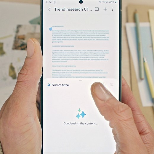The smartest way is the #GalaxyAI way. Try note assist for yourself on the #GalaxyS24 device. Available in a Samsung retail store near you. | Samsung