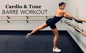 【Coach Kel】35分钟全身Barre训练，无器械有氧+力量，燃脂塑形2合1，低冲击自重训练！
