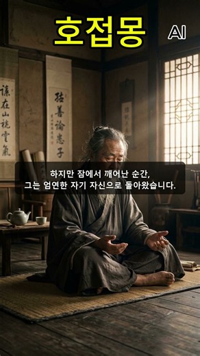 호접몽 #사자성어 #명언 #가치관 #대화사 #교육 #좋은글