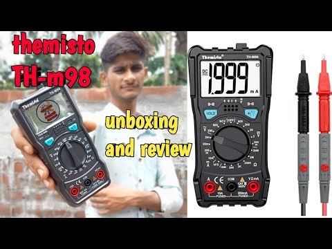 Themisto TH-m98 Digital multimeter unboxing and review. full testing and using#modifier_shuvam