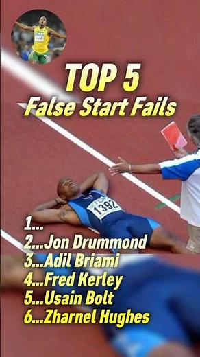 Top 5 Most Shocking False Start Fails In Track History
